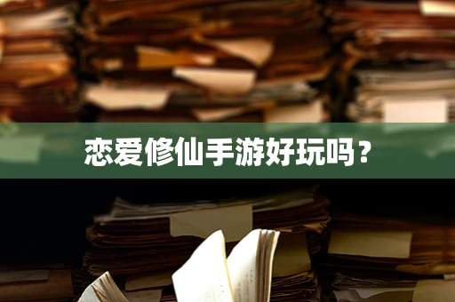 恋爱修仙手游好玩吗？