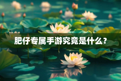 肥仔专属手游究竟是什么？