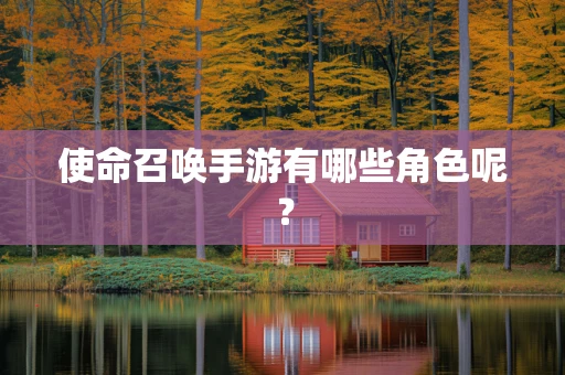 使命召唤手游有哪些角色呢？