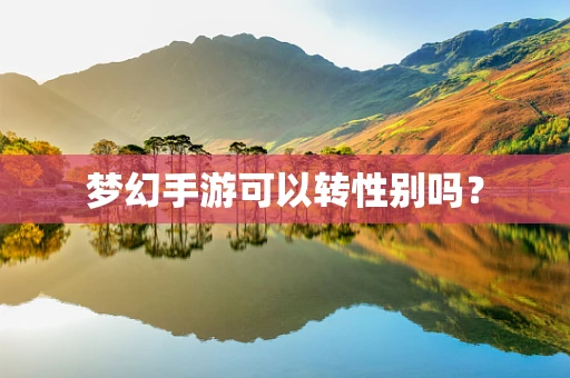 梦幻手游可以转性别吗？