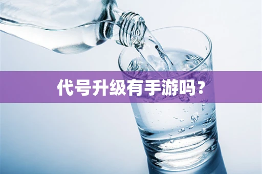 代号升级有手游吗？