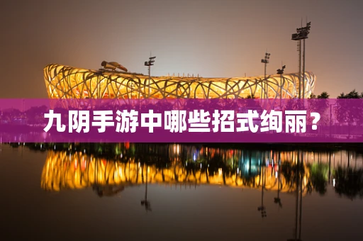 九阴手游中哪些招式绚丽？