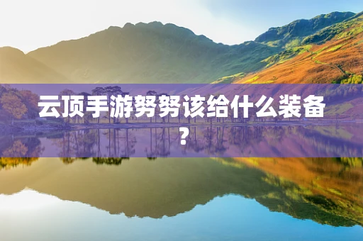 云顶手游努努该给什么装备？
