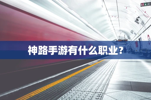 神路手游有什么职业？