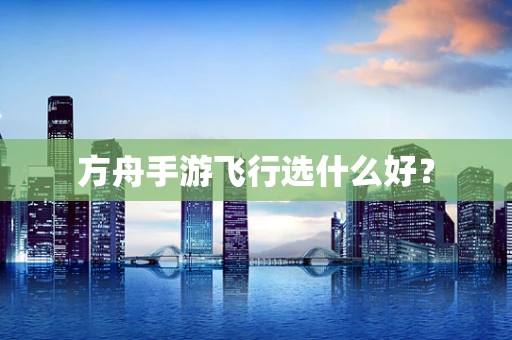 方舟手游飞行选什么好？