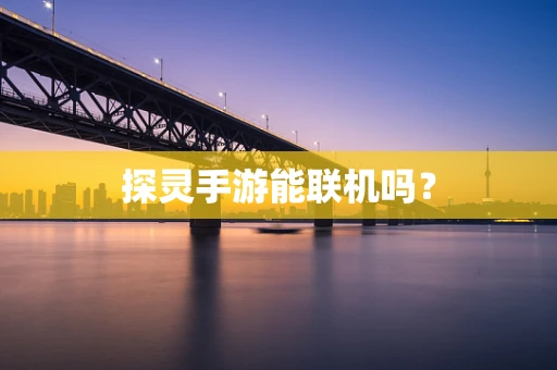 探灵手游能联机吗？