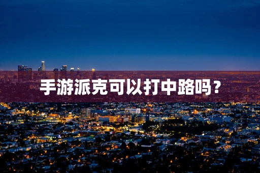手游派克可以打中路吗？