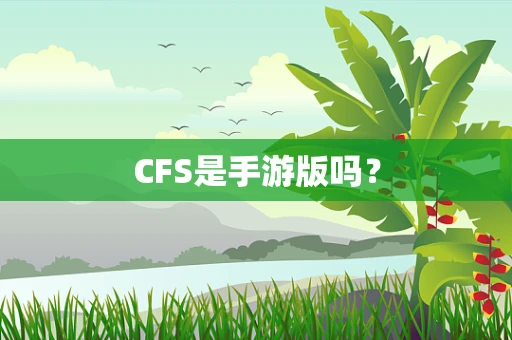 CFS是手游版吗？