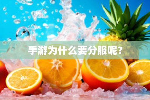 手游为什么要分服呢？
