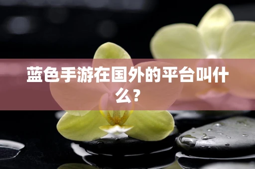 蓝色手游在国外的平台叫什么？