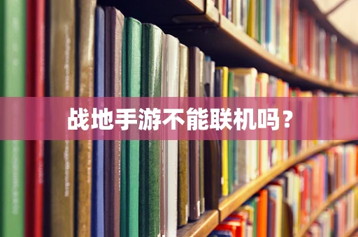 战地手游不能联机吗？
