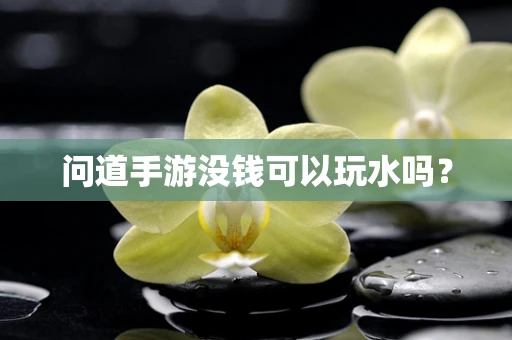 问道手游没钱可以玩水吗？