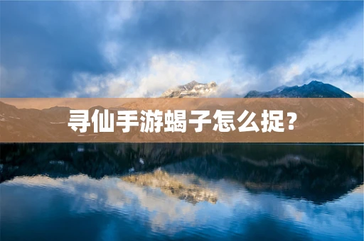 寻仙手游蝎子怎么捉？