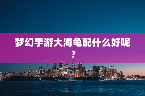 梦幻手游大海龟配什么好呢？