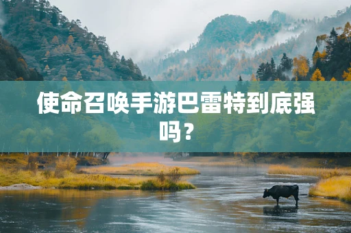 使命召唤手游巴雷特到底强吗？