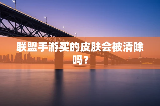 联盟手游买的皮肤会被清除吗？