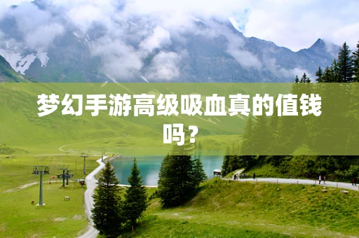 梦幻手游高级吸血真的值钱吗？