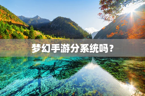 梦幻手游分系统吗？