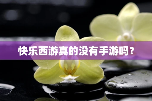 快乐西游真的没有手游吗？