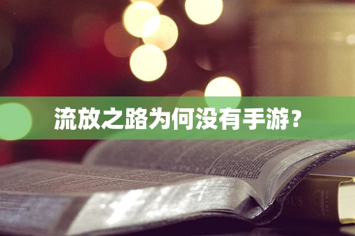 流放之路为何没有手游？
