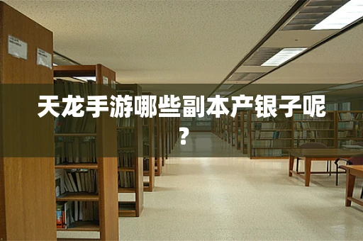 天龙手游哪些副本产银子呢？