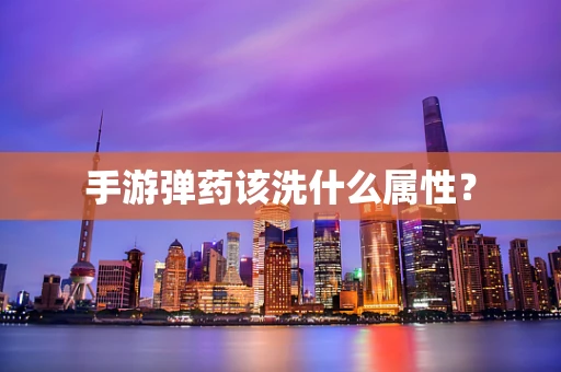 手游弹药该洗什么属性？
