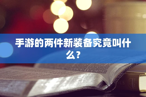 手游的两件新装备究竟叫什么？