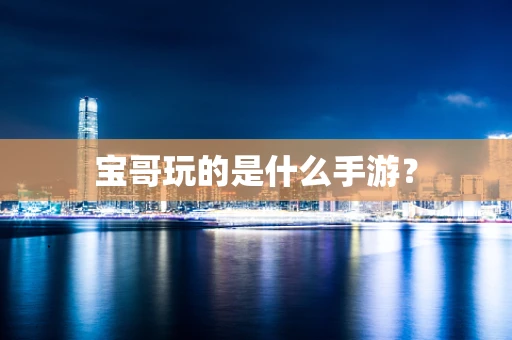宝哥玩的是什么手游？